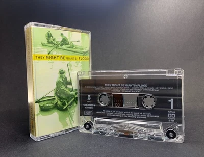 They Might Be Giants FLOOD Cassette **1ST ISSUE 1990** EX/NEAR MINT CONDITION - Image 1 of 4
