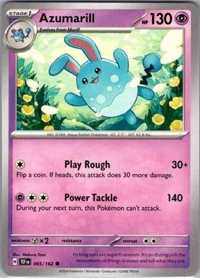 Azumarill 065/162 Normal Common SV05: Temporal Forces NM - Image 1 of 2