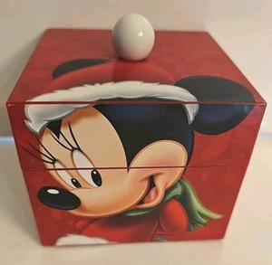 Disney Mr. Christmas Minnie Mouse Music Box Tested “Wish You A Merry Christmas” - Picture 1 of 9