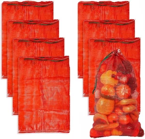 Onion Storage Bags Produce Bags Carrots Potato Vegetables Mesh Bags,8Pcs Prod... - Picture 1 of 12