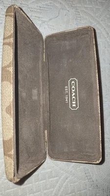 Coach Signature Eyeglass Case Brown Monogram - Image 1 of 2
