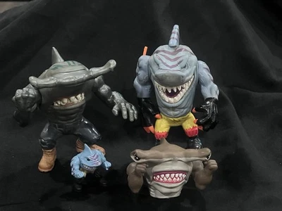 Vintage Street Sharks Jab Metallic Variant Streex & Mini + Jab Pizza Hut Topper - image 1 of 4