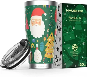 20Oz Christmas Tumbler, Stainless Steel and Double Wall Insulated Travel Coffee  - Picture 1 of 12