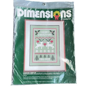 Kit Dimensiones - Encaje Red Darning "REINDEER SAMPLER" - Navidad Rodolph - #8612 - Imagen 1 de 3
