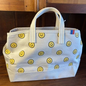 Kule The Modern Smile Medium Canvas Tote All Over Smile Print Made in USA - Picture 1 of 15