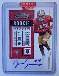 2020 Panini Contenders Rookie Ticket Jauan Jennings RC Auto #224 49ers Sealed - Bild 1 von 18