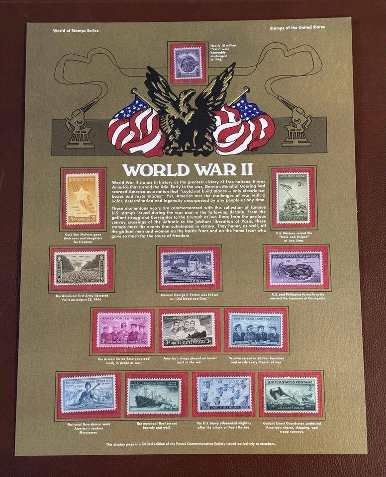 Serie Mundial de Estampillas Segunda Guerra Mundial 1000 Foto 1 de 1