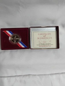 1996 Atlanta Centennial Olympics Swimming Commemorative Half Dollar Proof Coin - Picture 1 of 5