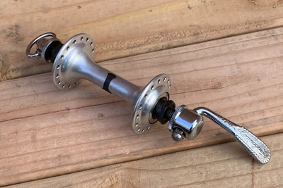 Vintage Campagnolo Record Road Bike Front Hub 32h Campy QR Italy Eroica Campy - Photo 1/4