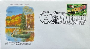 Artcraft 3609 Saluto dall'America Madison Wisconsin  - Foto 1 di 1