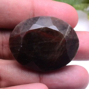 203 Ct Natural Sapphire 36mmx28mm Oval Faceted Cut Untreated Huge Loose Gemstone - Picture 1 of 10