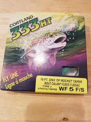 Cortland 333HT WF 5 F/S Punta de fregadero Cohete Cónico Nuevo de Lote Antiguo Foto 1 de 3