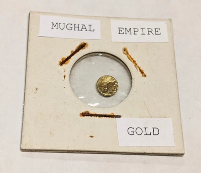 Moneda Fanam de Oro Imperio Mogol 1600-1700 - India States Æ Pieza de Oro Foto 1 de 4