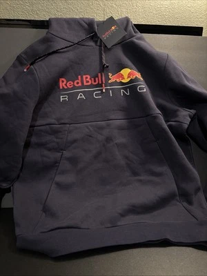 Red Bull Racing F1 Pull Over Hooded Sweatshirt- Navy/Gray  Size Small - Image 1 of 4