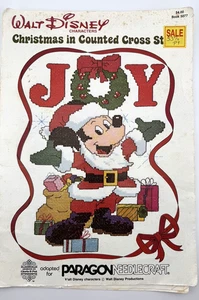Vintage gezählter Kreuzstich Walt Disney Figuren Weihnachten PARAGON Buch #5077 - Bild 1 von 2