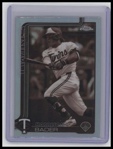 2025 Topps Chrome #62 Harrison Bader Sepia Refractors Minnesota Twins - Picture 1 of 2