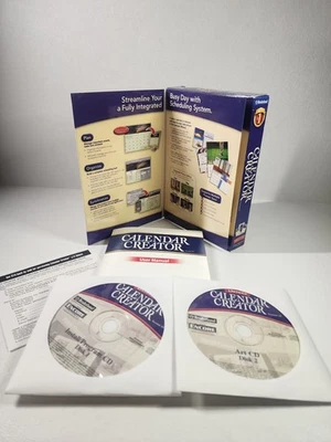 Broderbund Calendar Creator 12 PC retro Windows 98 SE/2000/ME/XP Foto 1 de 4
