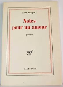 ALAIN BOSQUET SIGNIERTE NUMMERIERTE NOTES POUR UN AMOUR 1972 KUBANISCHER KÜNSTLER GINA PELLON - Bild 1 von 9