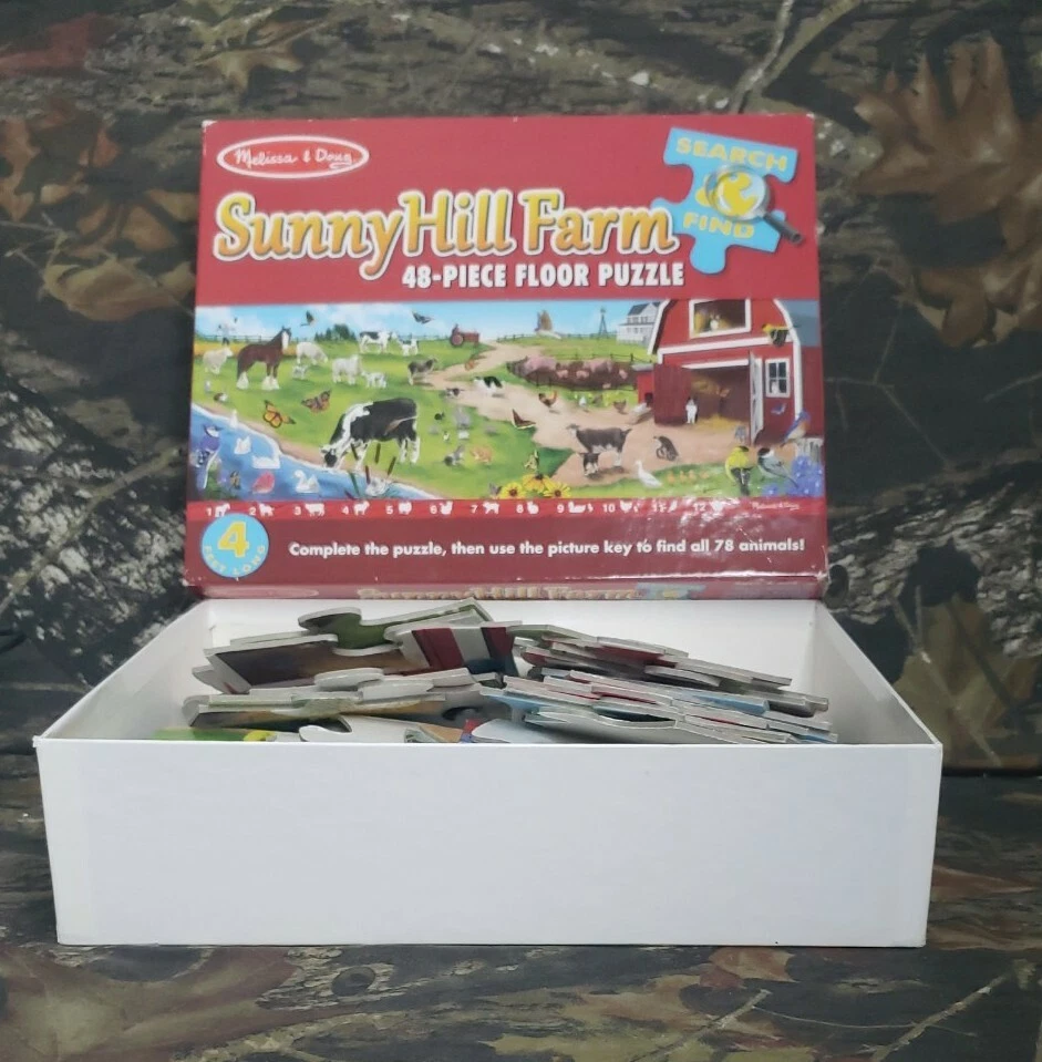 Напольная головоломка Melissa & Doug Sunny Hill Farm 48 шт.  - Изображение 1 из 4