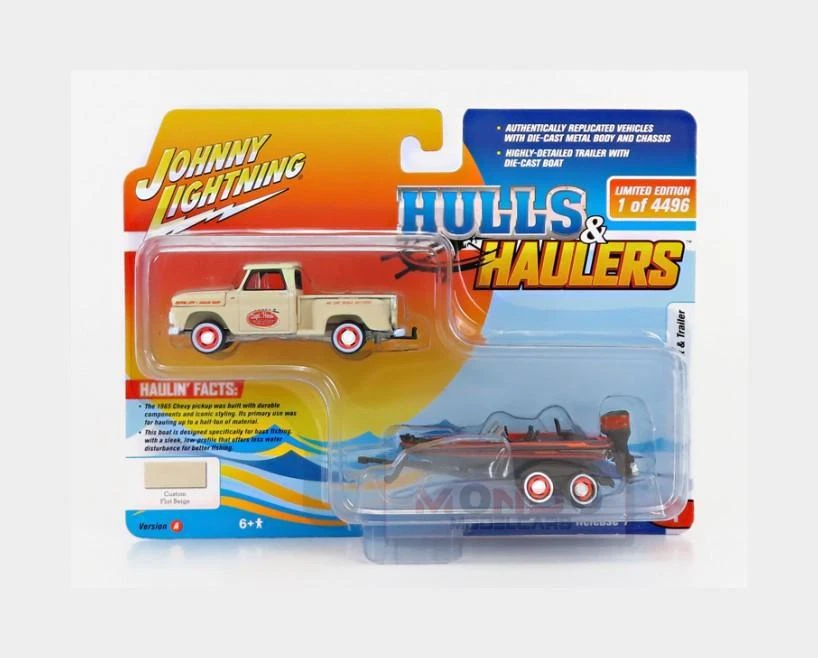 Johnny Lightning Jlsp203a-Jlbt015 Chevrolet - Stepside Pick-Up with Trailer and