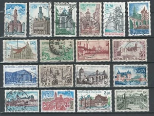 FRANCE EUROPE COLLECTION USED HISTORICAL SITES CASTLES STAMPS LOT (FR 349) - Picture 1 of 1