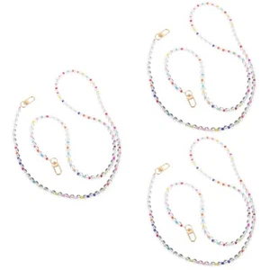  3 Count Mobile Phone Chain Ornaments Miss Blingbling Wrist Strap Charm Beaded - Zdjęcie 1 z 12