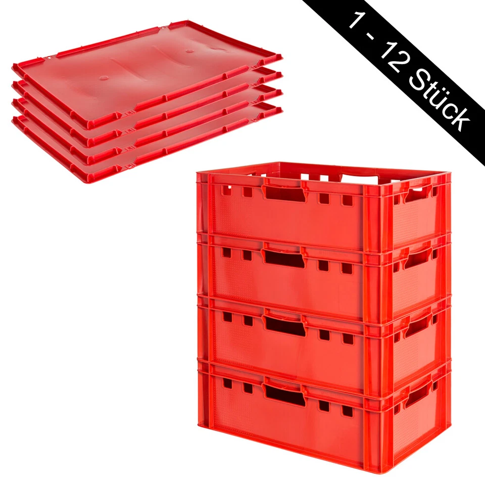 Fleischkiste E2 mit Deckel Kiste Fleischerkiste Eurobox Metzgerkiste Kingpower