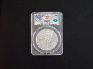 2024 SILVER EAGLE CAC MS70 FIRST DELIVERY PAUL NUGGET - Picture 1 of 2
