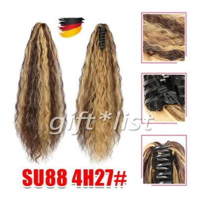 Dick Klammer on Claw Clip in Haarteil Zopf Pferdeschwanz Haarverlängerung - Bild 1 von 4