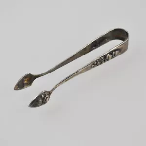 Sugar Tong - Power Alpacca - Silver Plated - Silver - Art Nouveau - Old - Picture 1 of 6