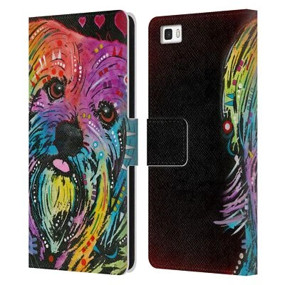 OFFICIAL DEAN RUSSO DOGS LEATHER BOOK WALLET CASE COVER FOR HUAWEI PHONES 2 - Image 1 of 4