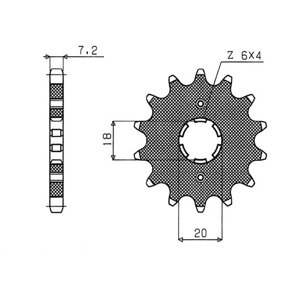 MS-C2BF961E25 PIGNONE S AC P428-D14   98/02 VS 125 DAELIM  CU 54.2020014 - Immagine 1 di 1