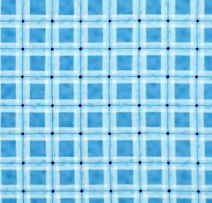 Funny Babies Moda Amy Bradley Blue Plaid Gingham Nursery Cotton Quilt Fabric BTY - Picture 1 of 6