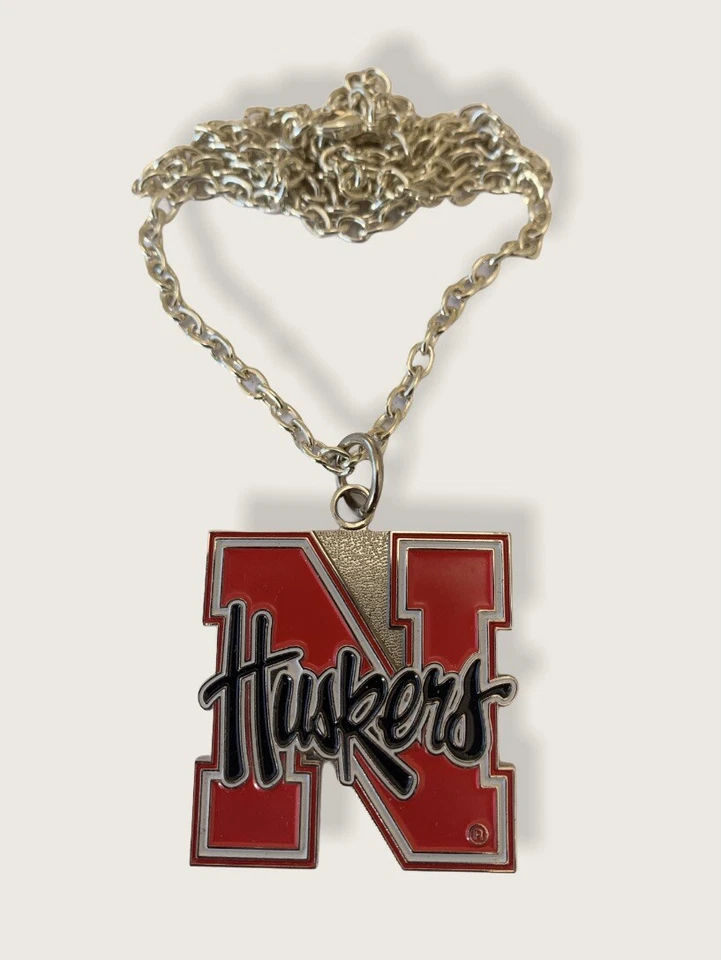University of Nebraska Cornhuskers Big Logo Charm Necklace - NCAA Lic Jewelry - Image 1 of 4