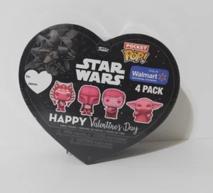 STAR WARS FUNKO Pocket Pop Valentines Day  BOX 4PK Walmart Exclusive NEW 2024 - Picture 1 of 3