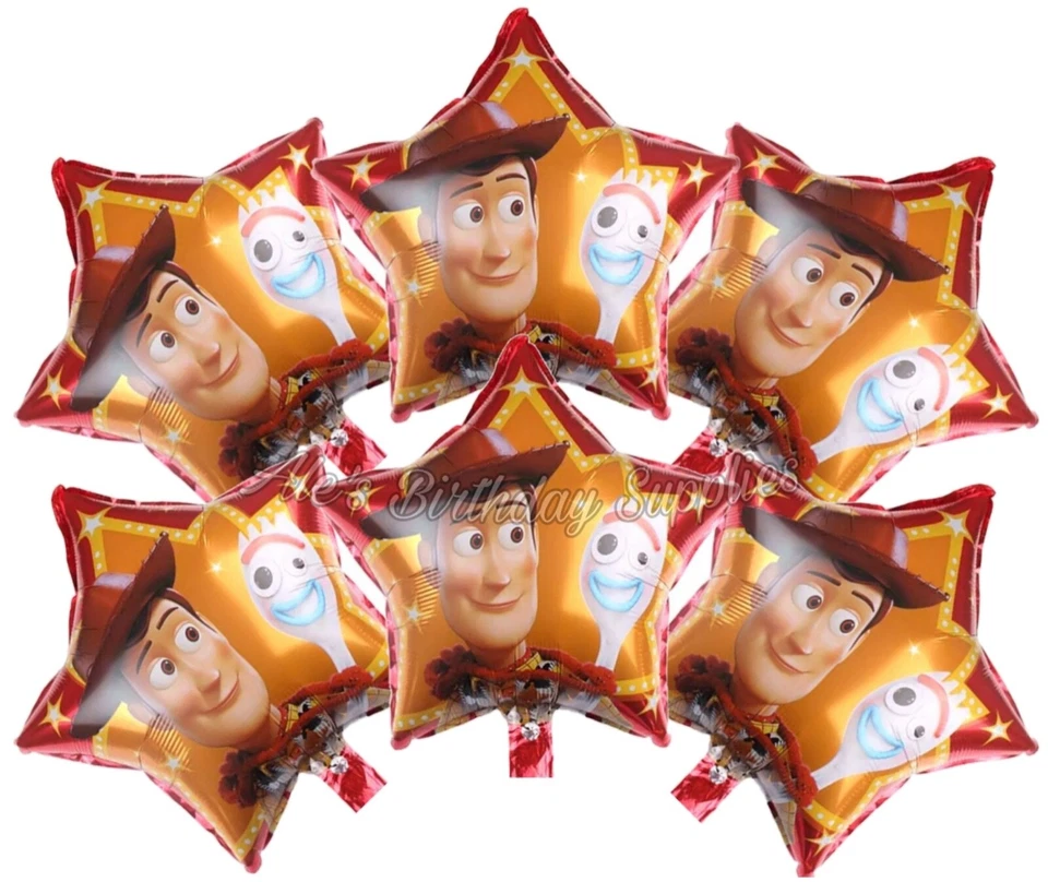 6件套Woody Forky玩具故事气球生日派对用品 — 第 1/1 张图片