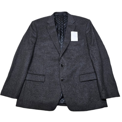 Cappotto sportivo Michael Kors lana seta cashmere uomo 46R 46 grigio antracite $375