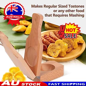 Wooden Tostonera Plantain Press Banana Smasher Maker for Fried Plantains AU - Picture 1 of 11