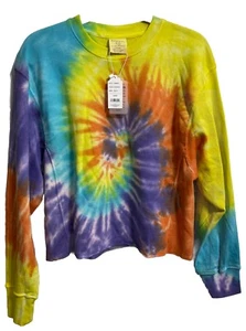 Dreamsicle | NWT Women’s L Large Bright Tie Dye Sweatshirt - Picture 1 of 5