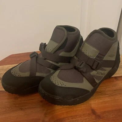 TEVA NEGRO GRIS REVIVE '94 MEDIO IMPERMEABLE ZAPATILLAS BOTAS DE SENDERISMO, HOMBRE US 8 UK 7 Foto 1 de 4