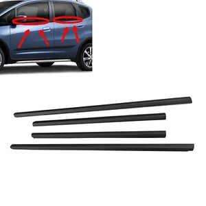 4PCS Car Outer Windows Rubber Weatherstrip For Honda Fit 09-14 Pressure Strip - Picture 1 of 5