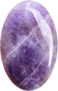 Ovaler Palmenstein, Enegry Sorgen Taschensteine Heilkristall lila Amethyst  - Bild 1 von 4