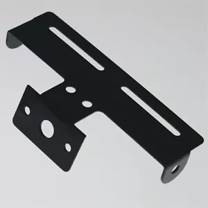 Portatarga universale moto predisposizione frecce e luce targa nero - Picture 1 of 2