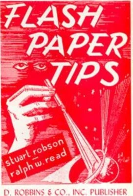 Flash Paper Tips by Stuart Robson and Ralph W. Read - paperback book - Image 1 of 2