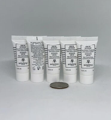 5 x Sisley Sérum Intensivo com Resinas Tropicais 0,16 oz/5 ml Cada Total 25 ml Novo - Imagem 1 de 3