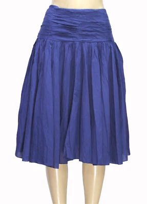 Женская трапециевидная юбка мягкое окружение темно-синяя миниатюрный размер PM - Изображение 1 из 4