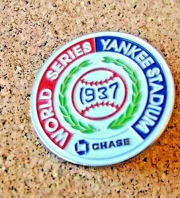 NY New York Yankees Chase 1937 World Series Champions lapel pin WS - Image 1 of 4