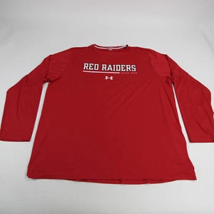 Texas Tech Red Raiders Under Armour Long Sleeve Shirt Men's Red New - Picture 1 of 5