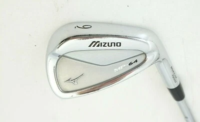 Mizuno MP64 Grain Flow 9 Iron KBS Tour Extra Stiff Steel Shaft Mizuno Grip - Image 1 of 4