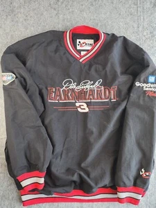 Vintage Dale Earnhardt V Neck Windbreaker Size XL Chase Authentics Distressed - Picture 1 of 12